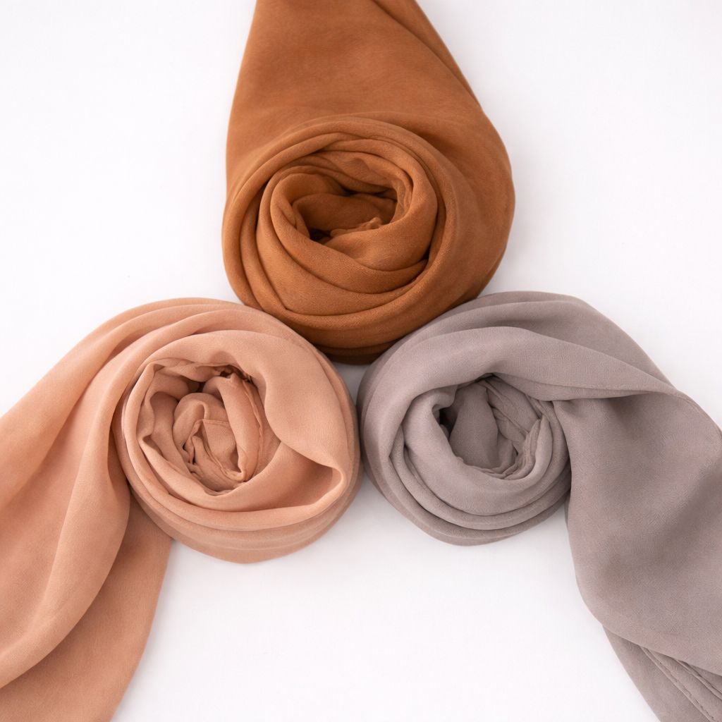 Fertig  Chiffon Hijab- 3er Bundle