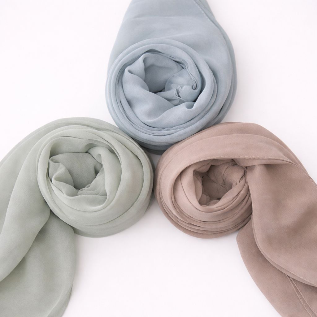 Fertig  Chiffon Hijab- 3er Bundle