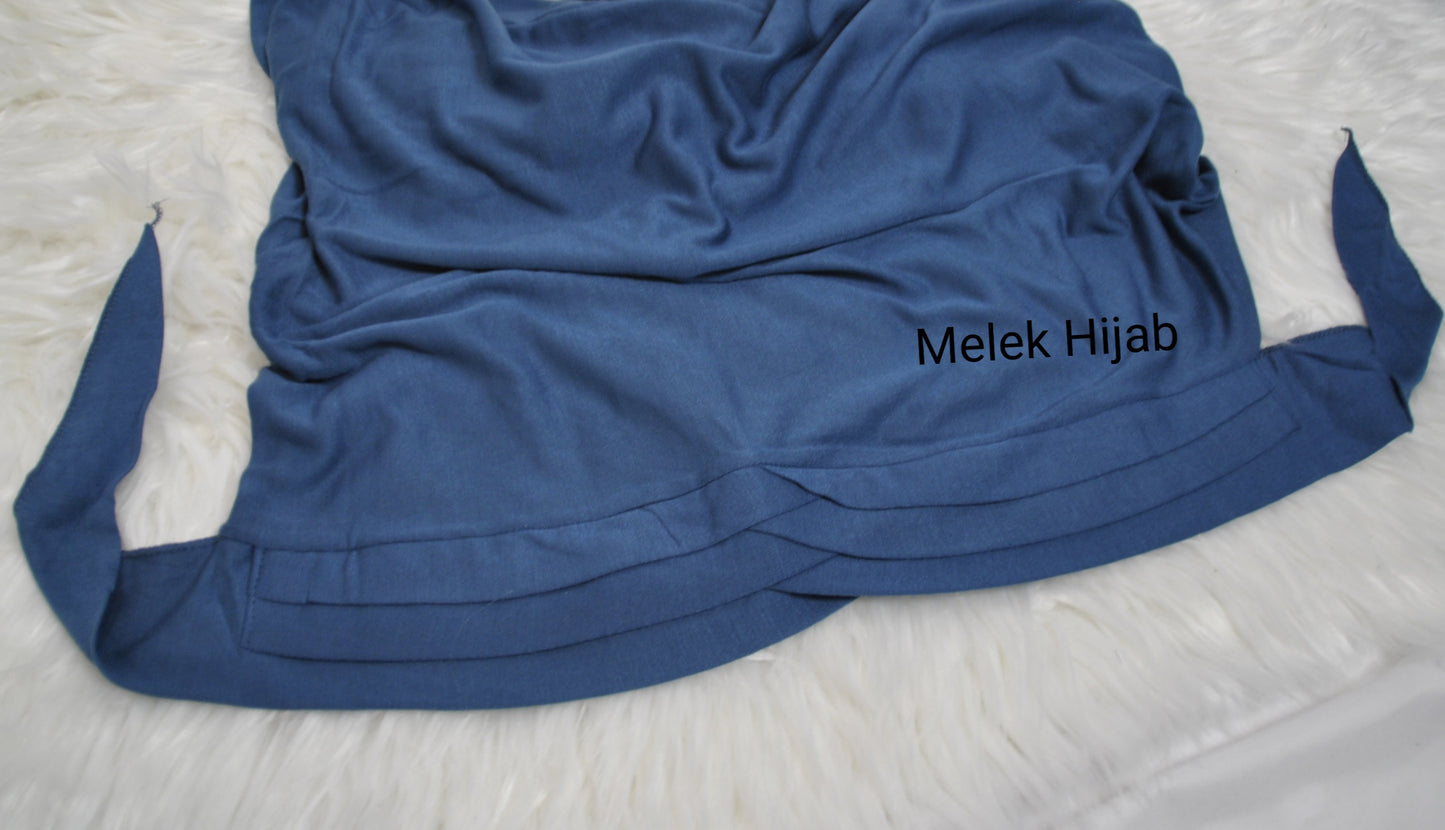 Fertig Hijab aus Jersey Indigo Blau